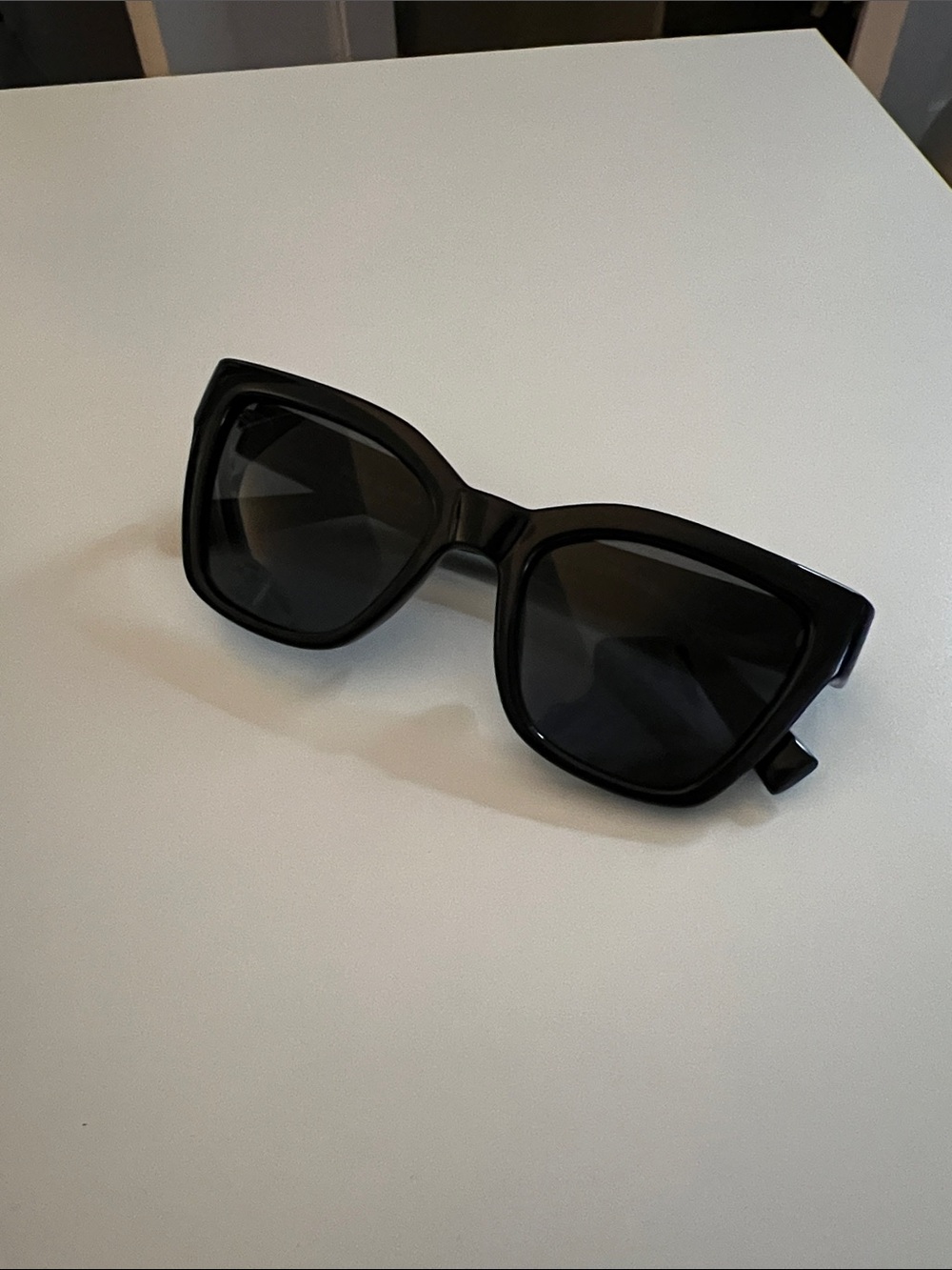 OAK + FORT Black Oversized Square Sunglasses
